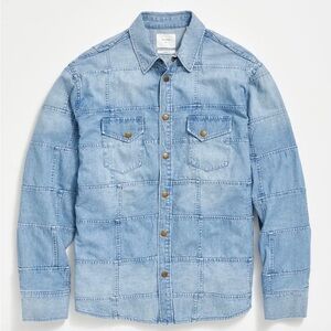 Billy Reid Patchwork Shoals Denim Shirt